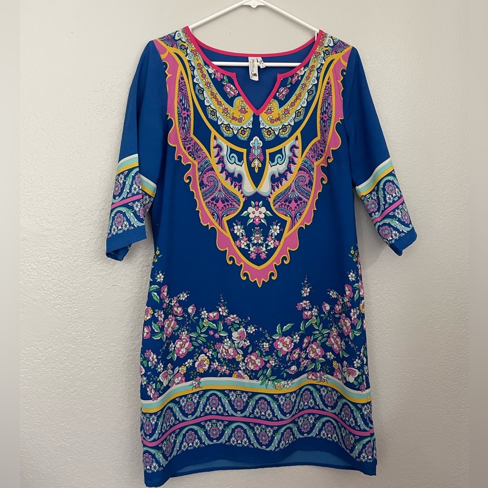 Pink Owl 3/4 sleeve dress